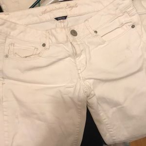White boot cut jeans (8L)